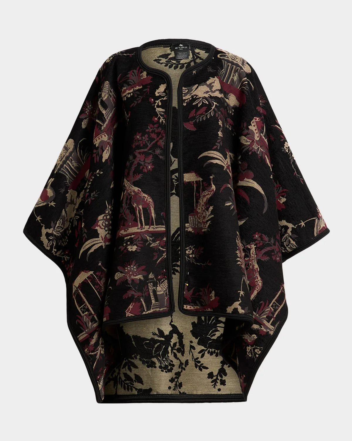 Reversible Jacquard Cape - 1