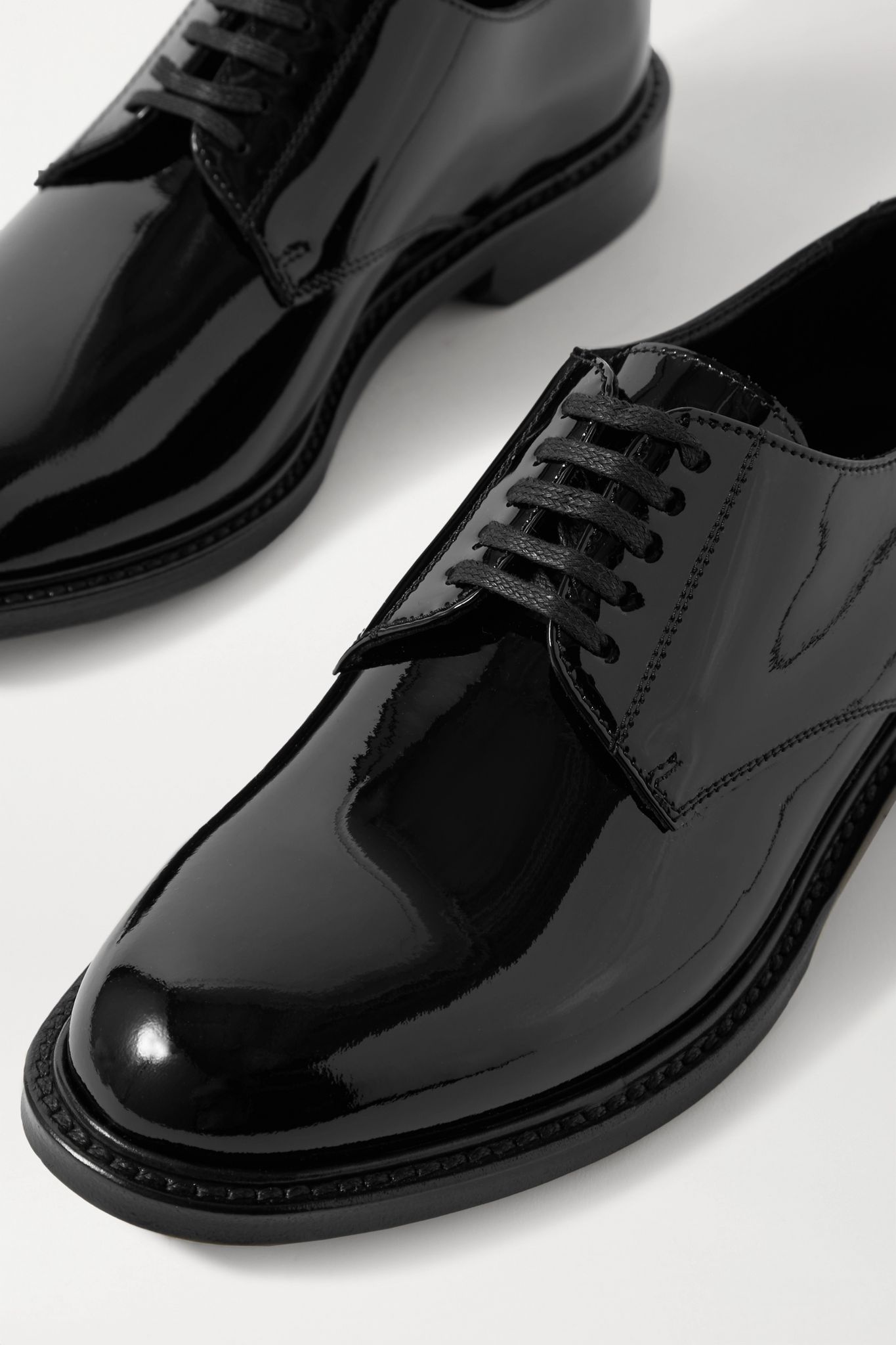 Cromel patent-leather brogues - 4