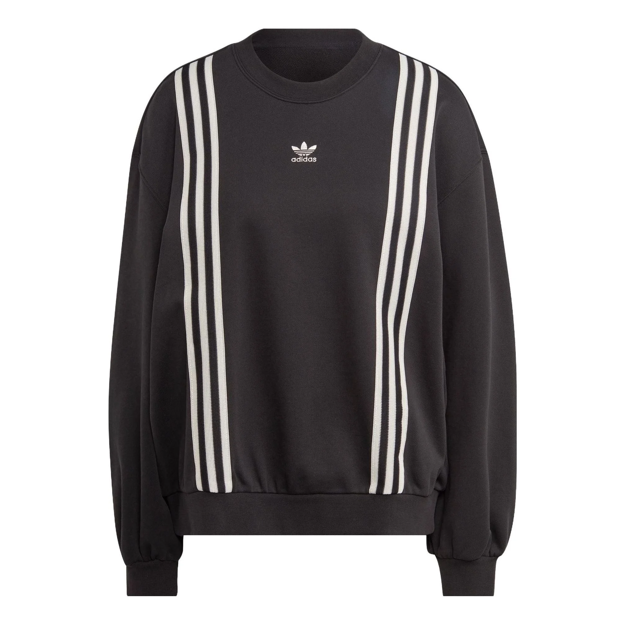 (WMNS) adidas Adicolor 70s 3-Stripes Sweatshirt 'Black' IK7869 - 1