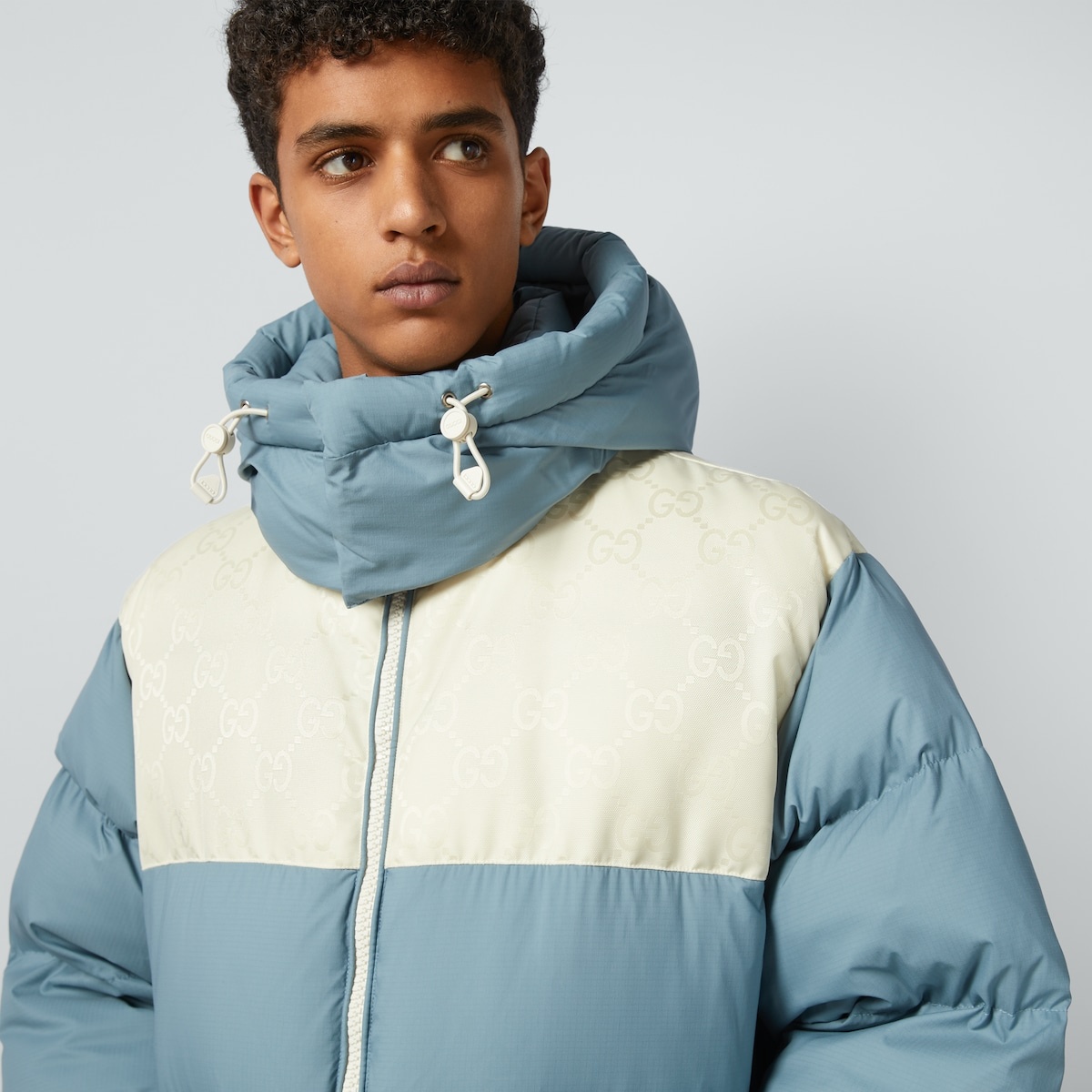 ゆうり cootie Nylon Down JKT Black Re-Nylon Gabardine hooded down coat | PRADA