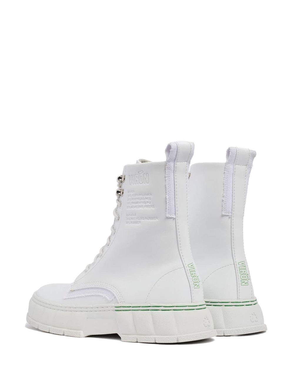 lace-up combat boots - 3