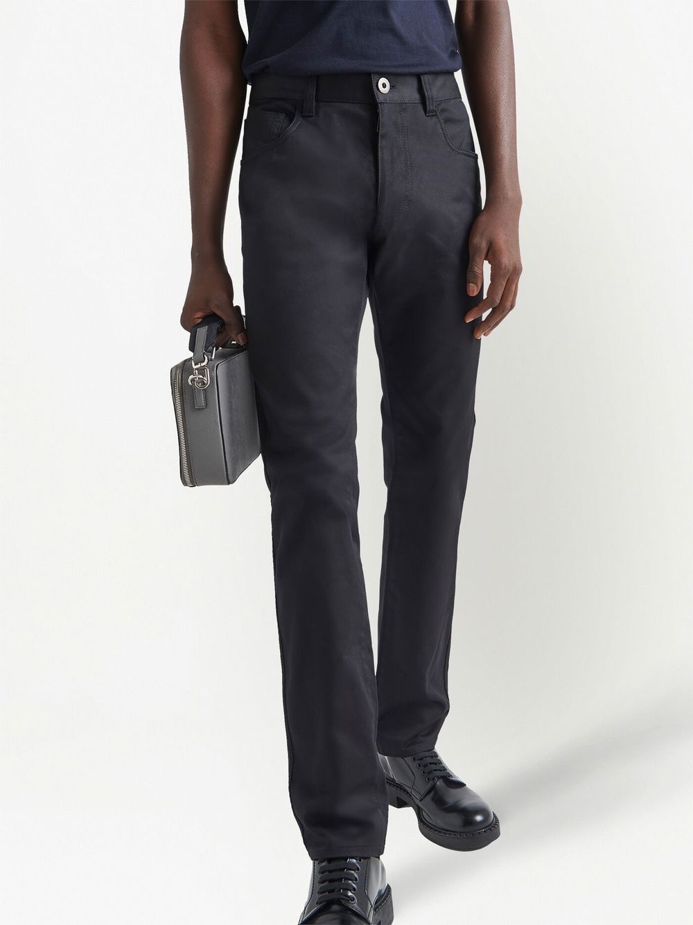 five-pocket straight-leg jeans - 4