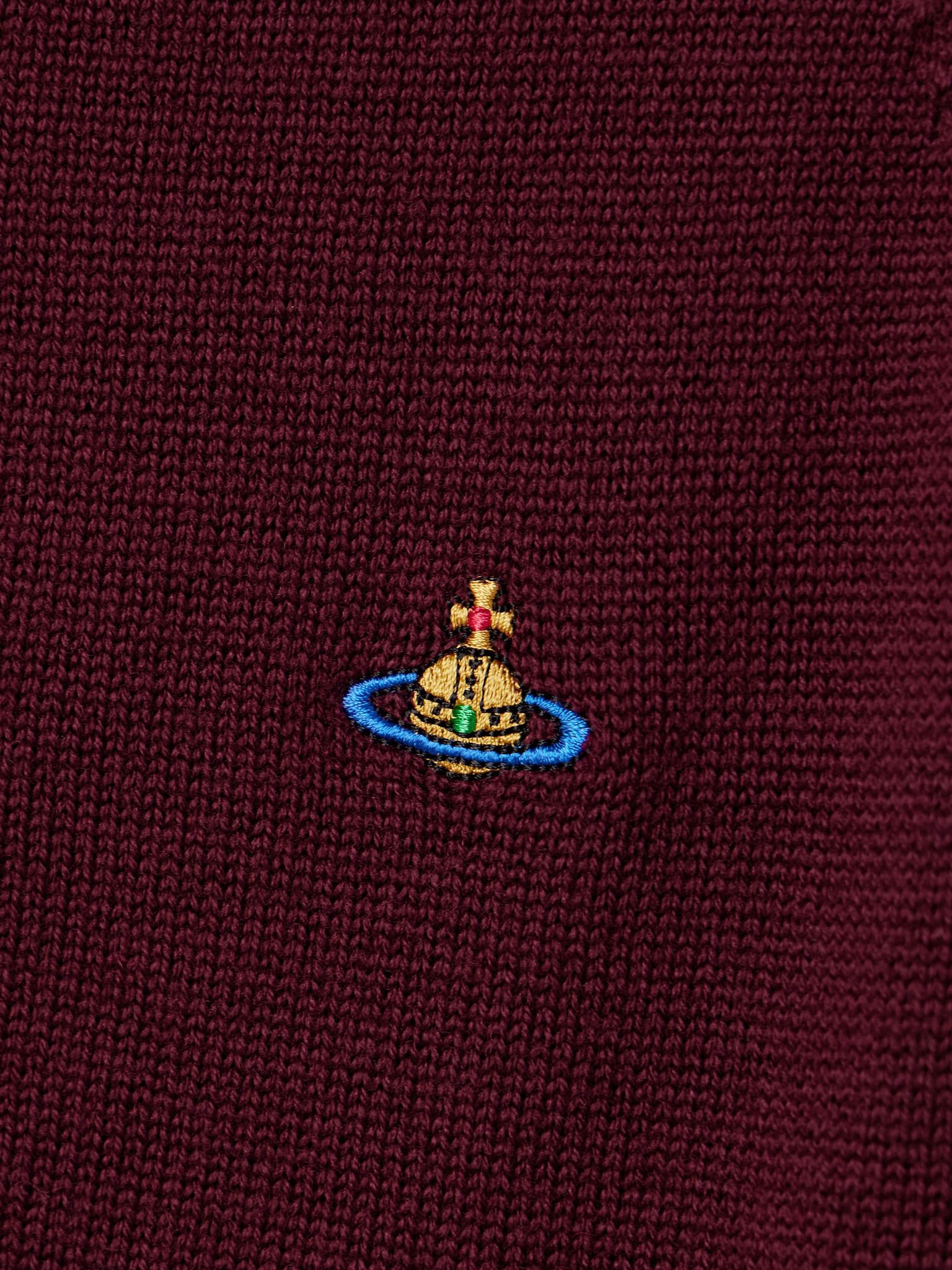 Bea logo-embroidered wool turtleneck sweater Burgundy - 5