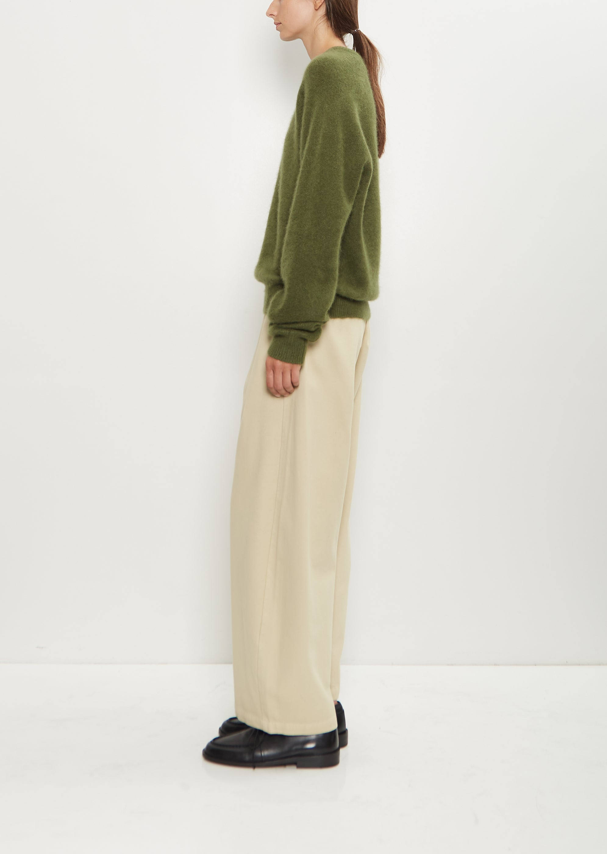 Cashmere Silk R-Neck Sweater - 2