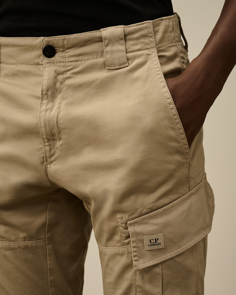 Stretch Sateen Cargo Logo Pants 5