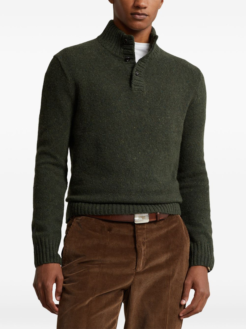 button mock-neck sweater 3
