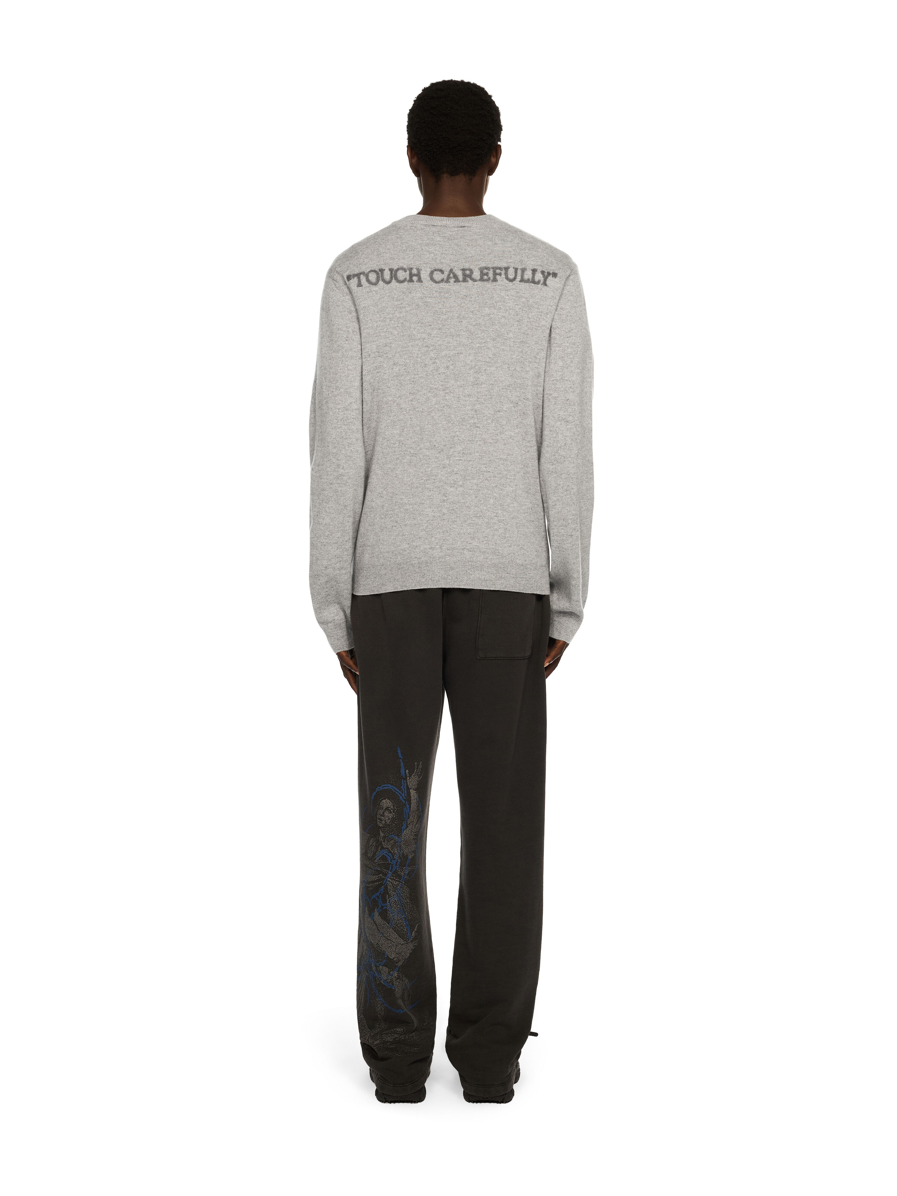 Quote Knit Crewneck Logo Sweater - 4