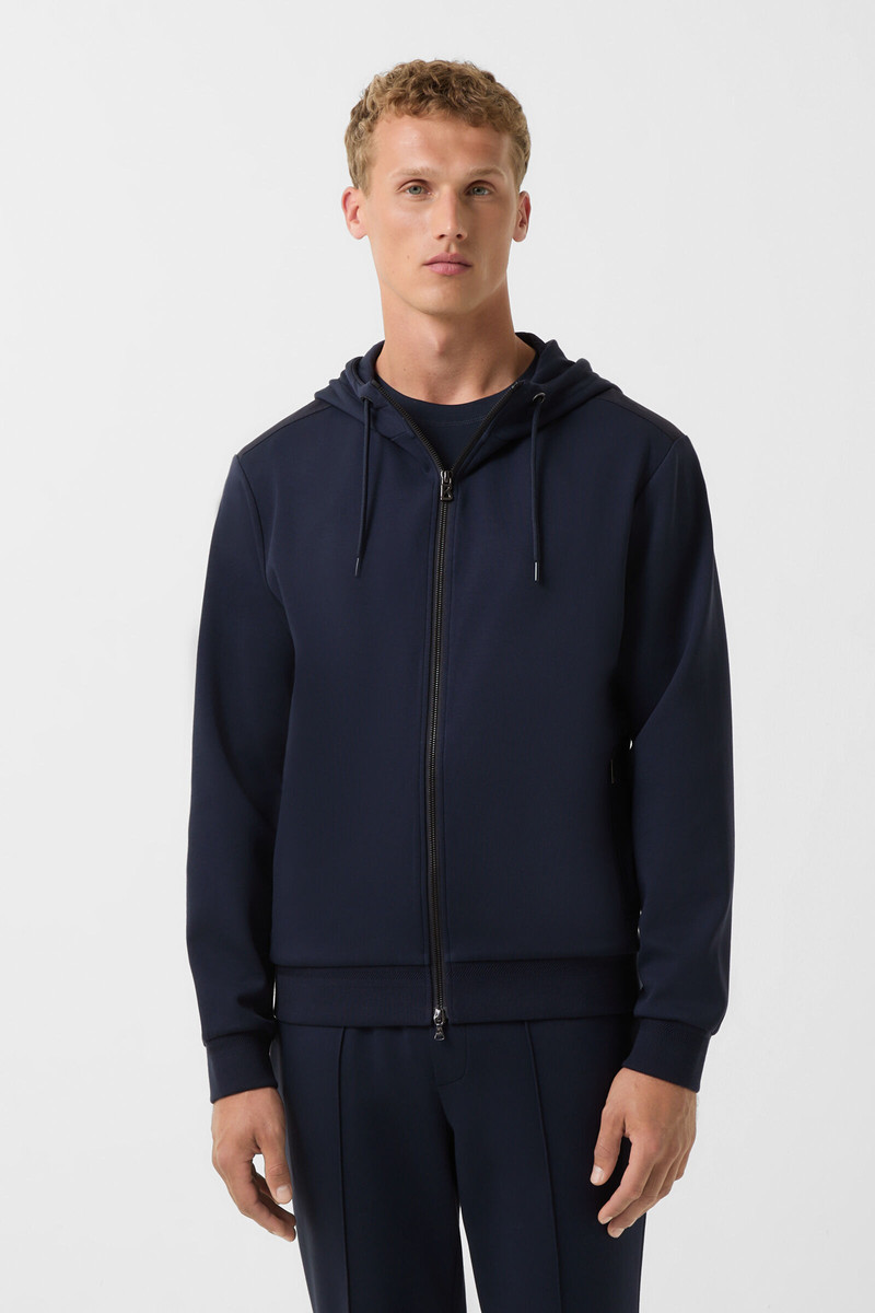 Steven jersey jacket in Navy blue 2