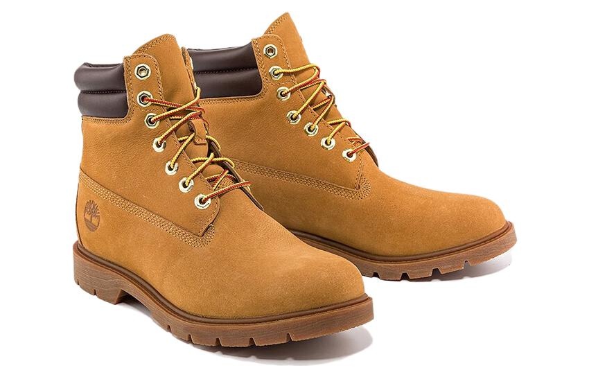 Timberland 6 Inch Double Collar Waterproof Basic 'Wheat Nubuck' A27TPW - 4