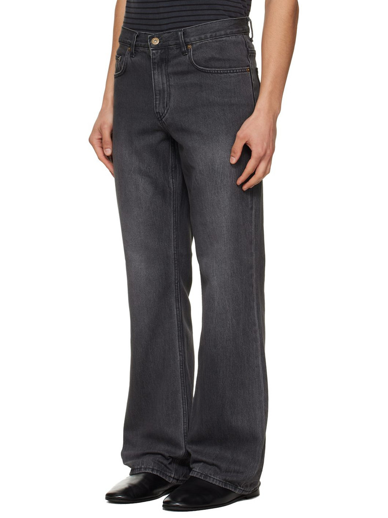 Tonywack Black Flared-Leg Distressed Jeans outlook