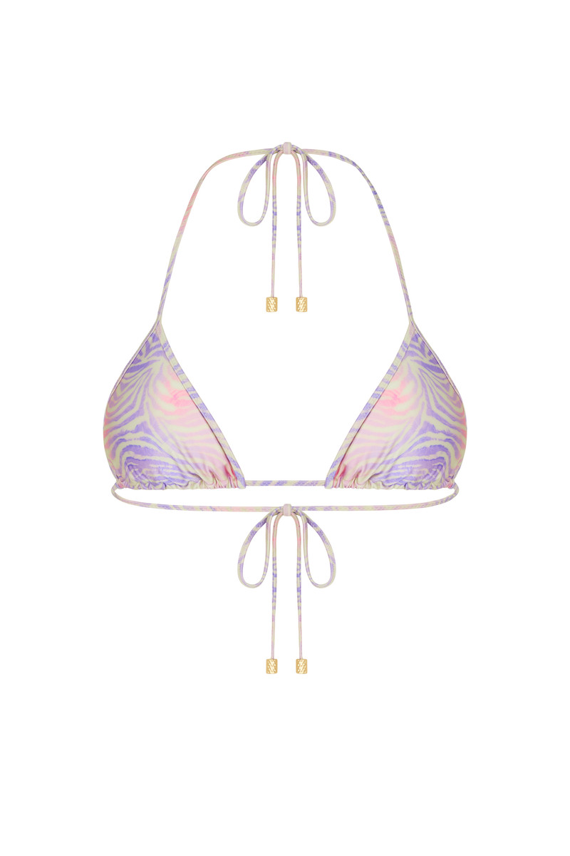 SOMMER SWIM LOTTA Zebra Haze - Triangle Bikini Top outlook