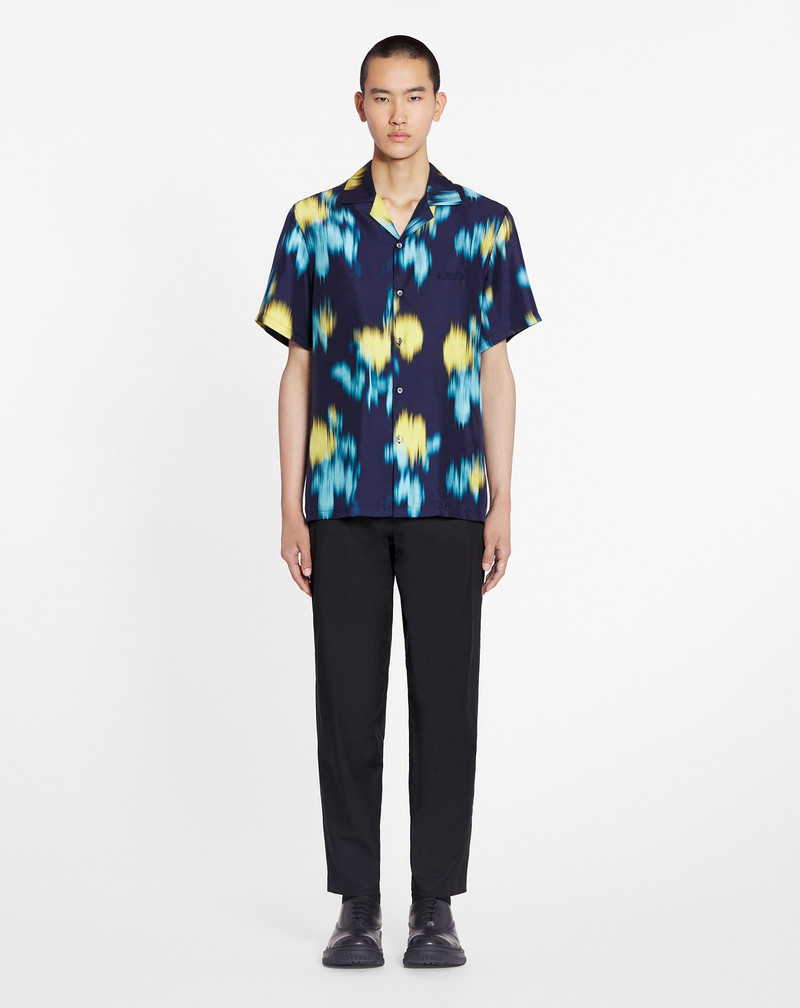 Lanvin BLURRED FLORAL PRINT BOWLING SHIRT outlook