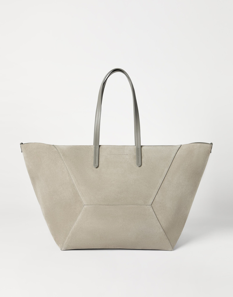 BC Duo large bag in suede with monili 1