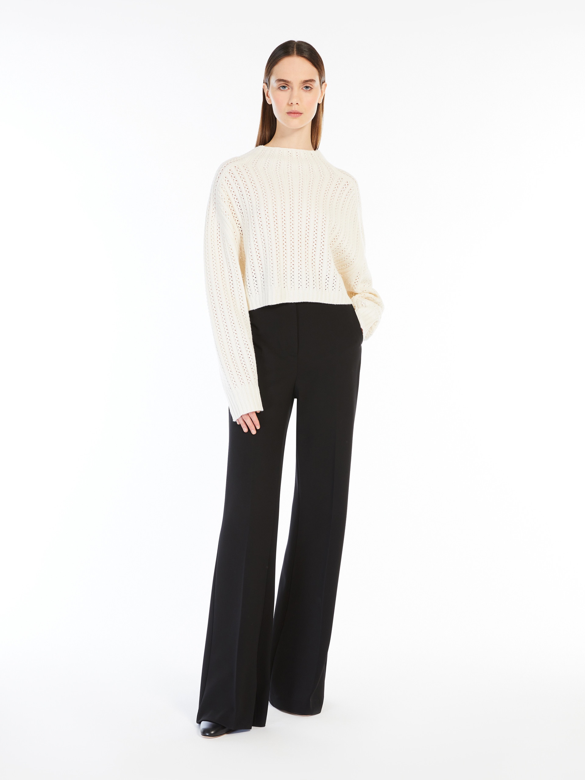 HODEIDA Wool and cashmere cropped jumper - 2