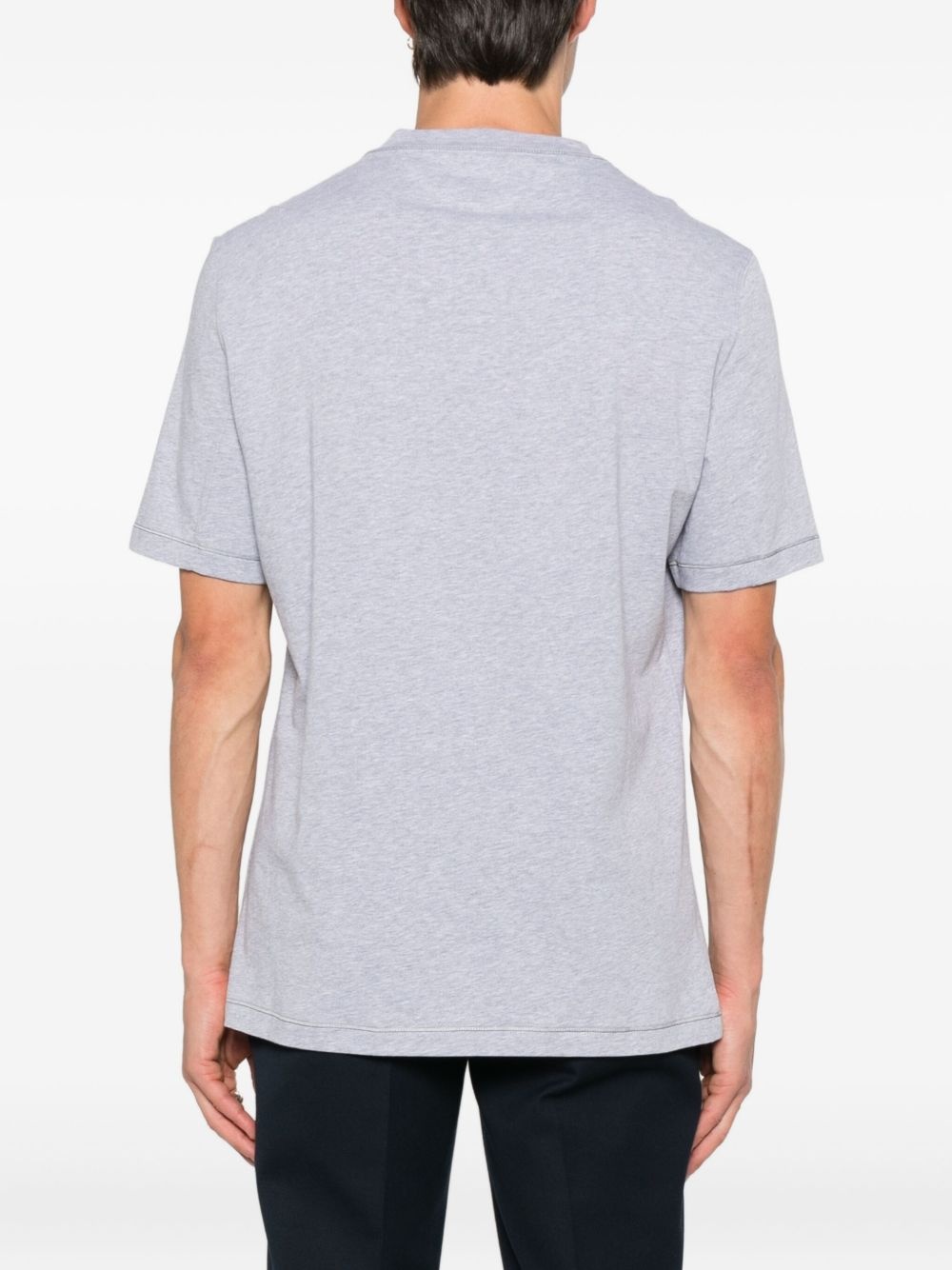 embroidered cotton T-shirt - 3