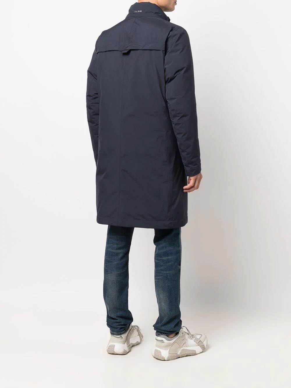 hooded midi parka coat - 7