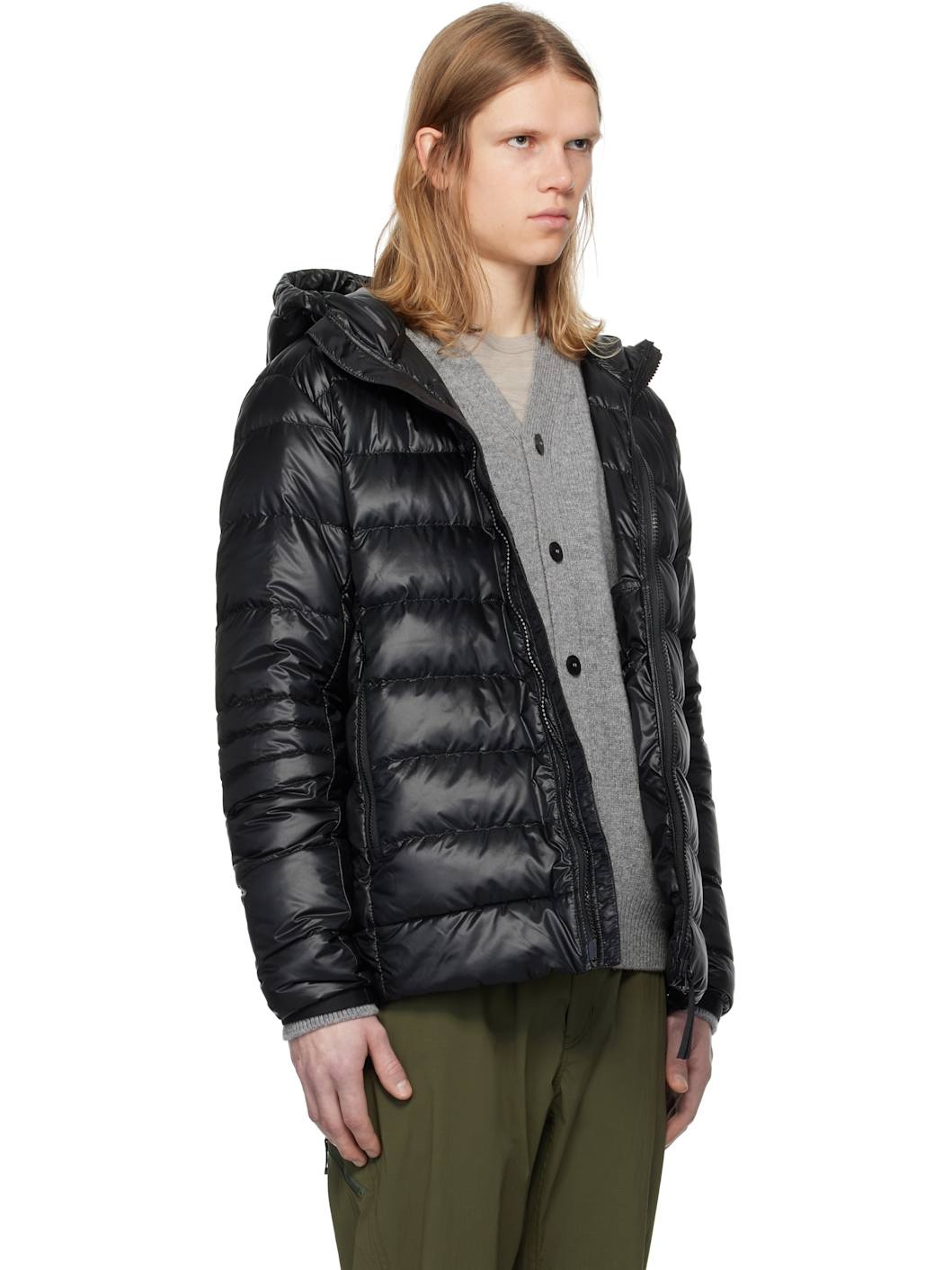 Black 'Black Label' Crofton Down Jacket - 2