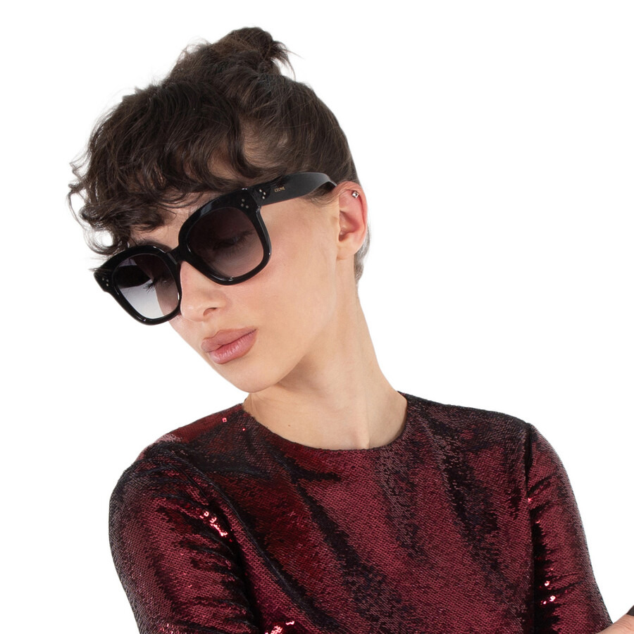 Celine BOLD 3 DOTS Smoke Gradient Butterfly Ladies Sunglasses CL4002UN 01B 54 - 2