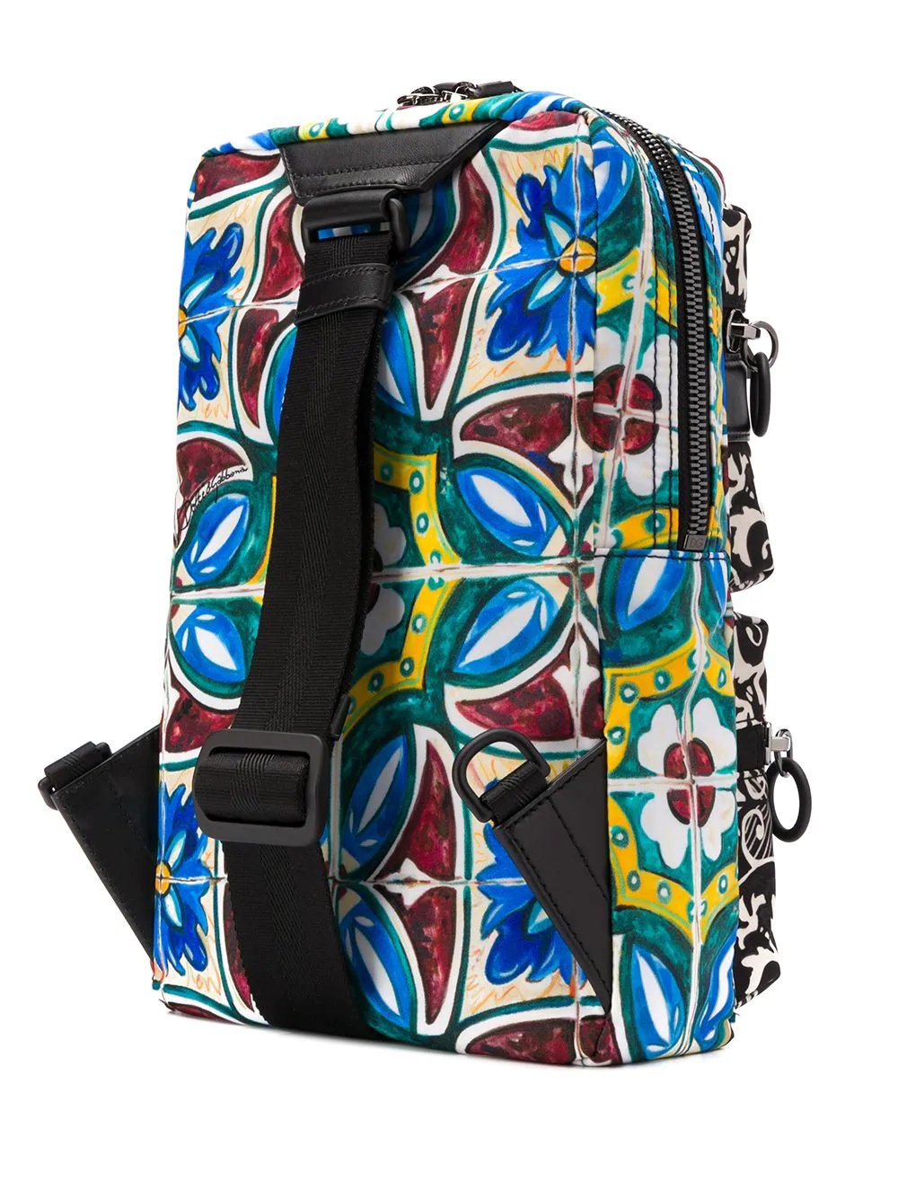 Sicilia DNA Maiolica print backpack - 3