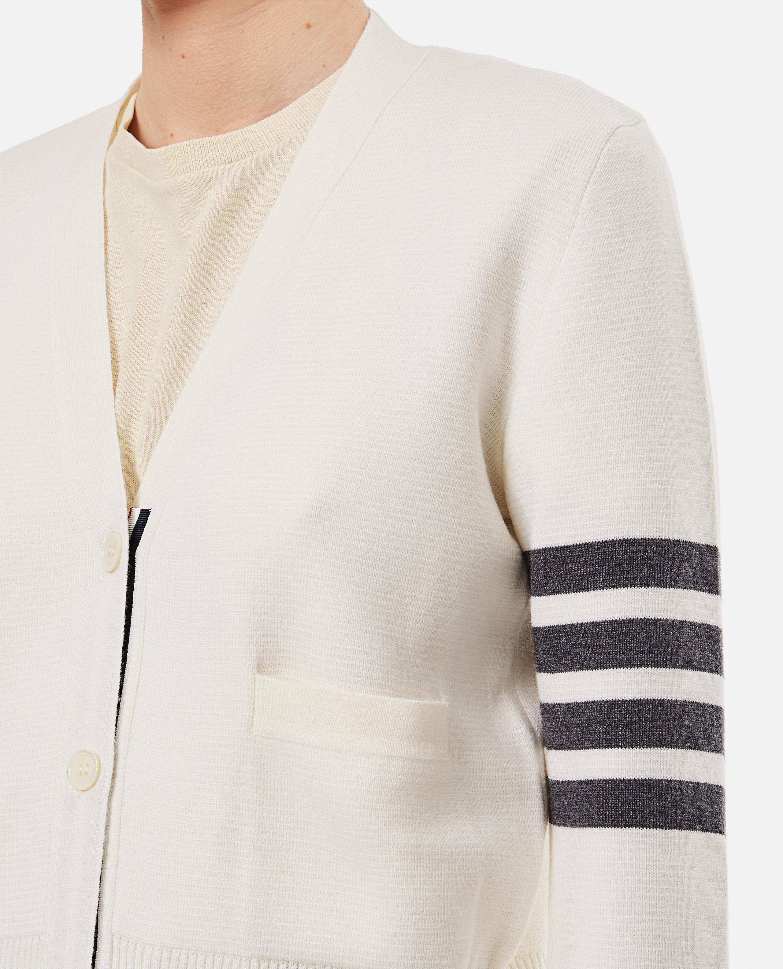 V-NECK MERINO WOOL CARDIGAN - 4