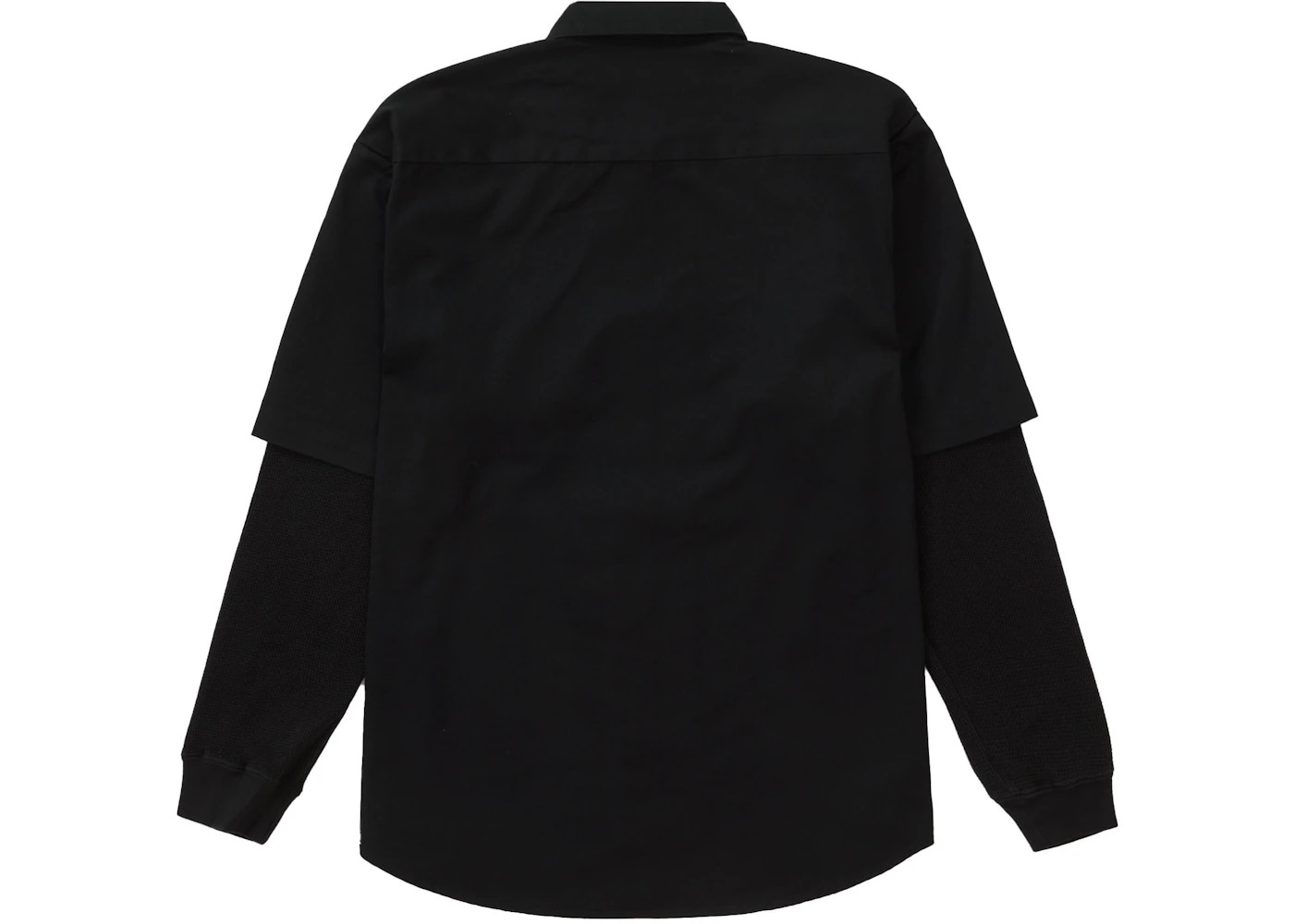 Supreme Thermal Sleeve Work Shirt Black - 3