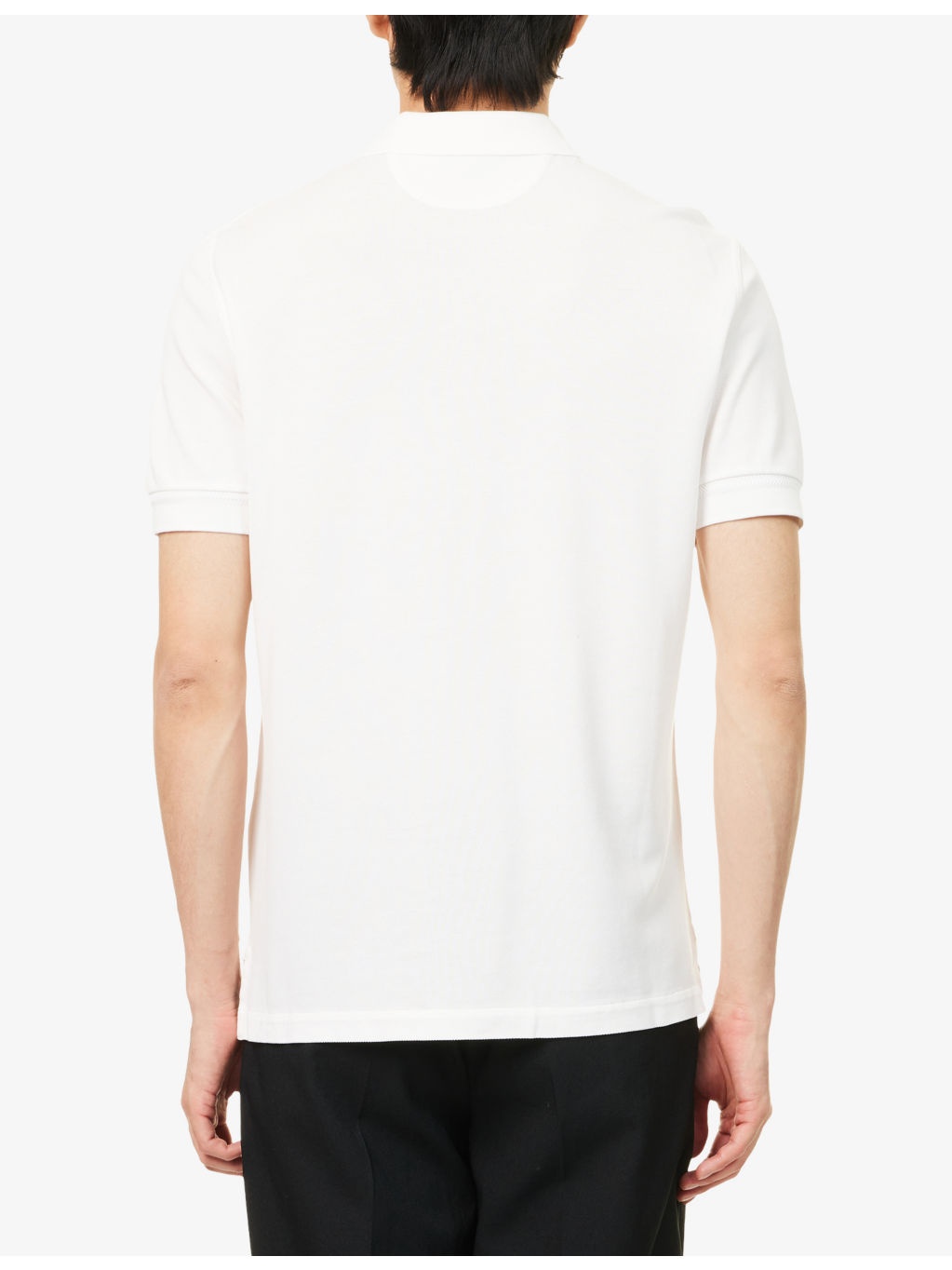 Short-Sleeve Piquet  Cotton-Blend Polo Shirt - 4