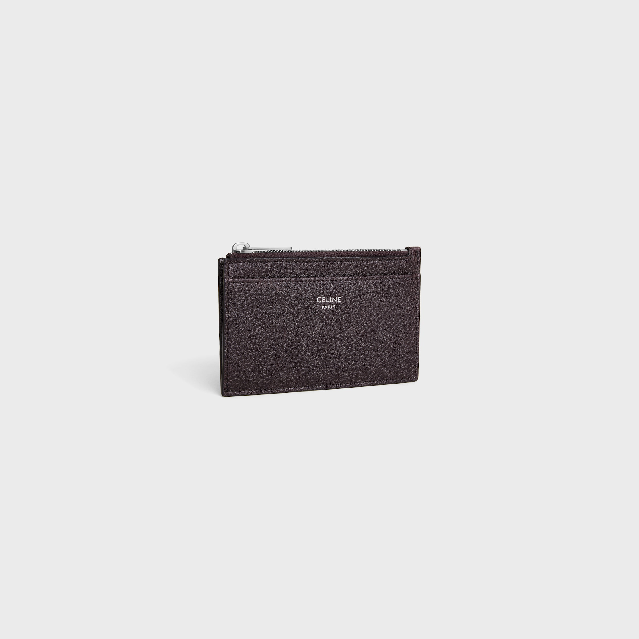 Zipped Card Holder IN GRAINED CALFSKIN - 2