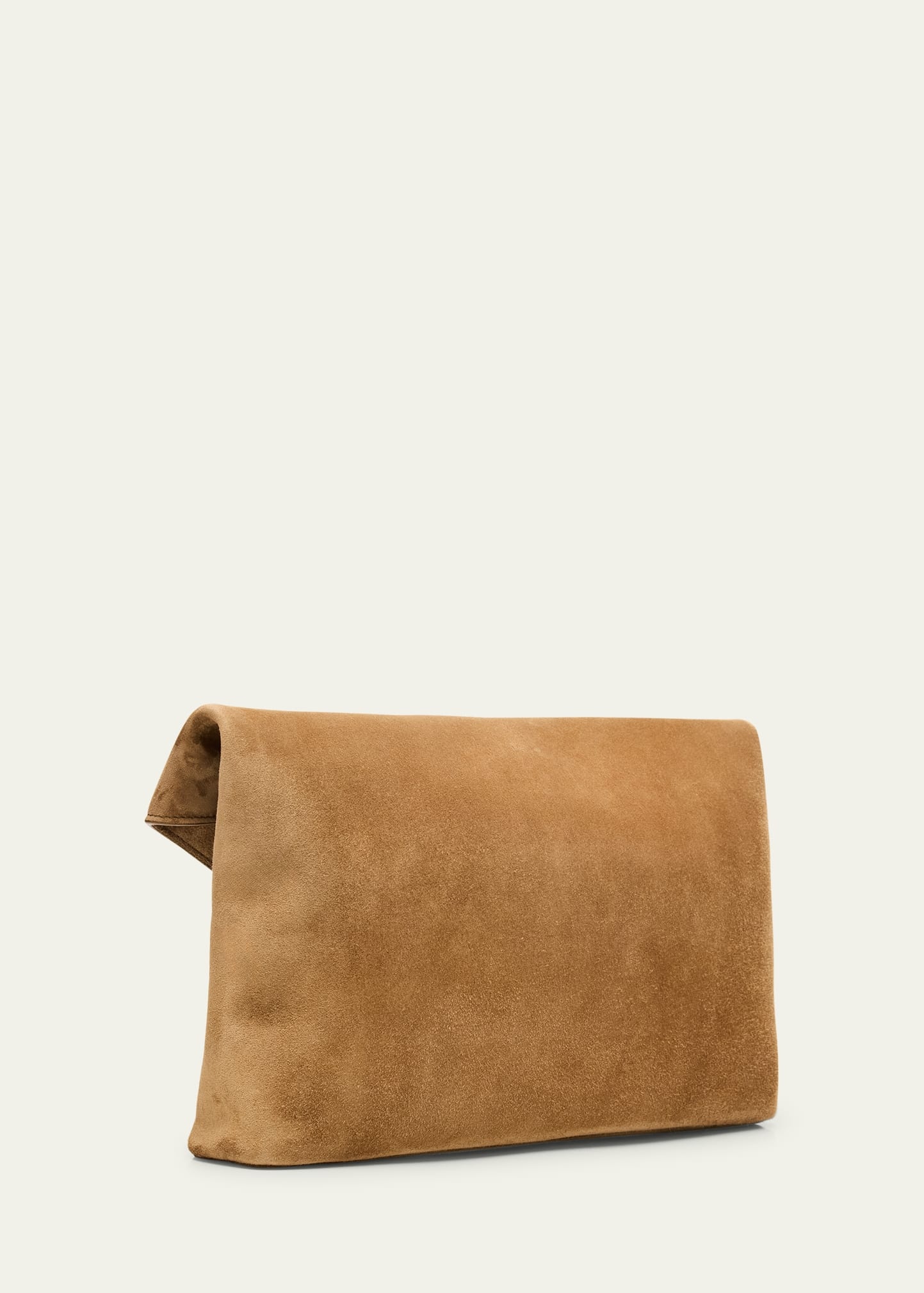 Large YSL Envelope Flap Clutch Bag in Suede - 3