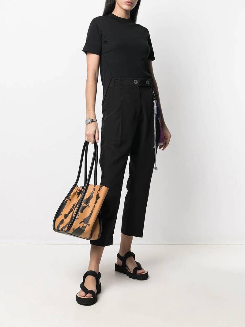 Song for the Mute side-slit cotton T-shirt outlook
