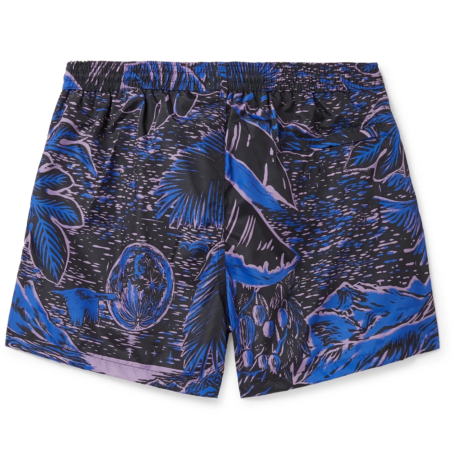 Mid-Length Printed Swim Shorts - 2