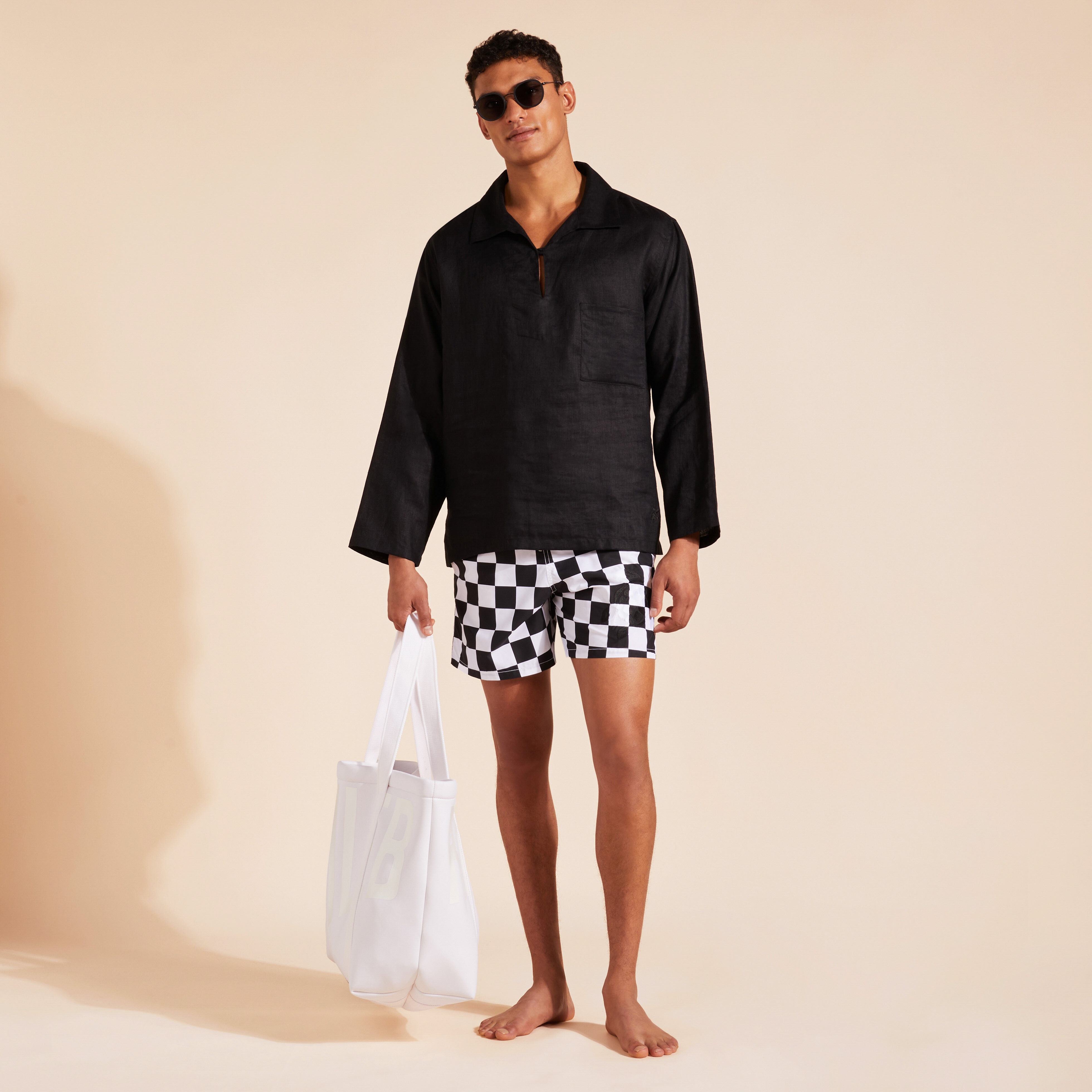 Men Swim Trunks Damier - 5