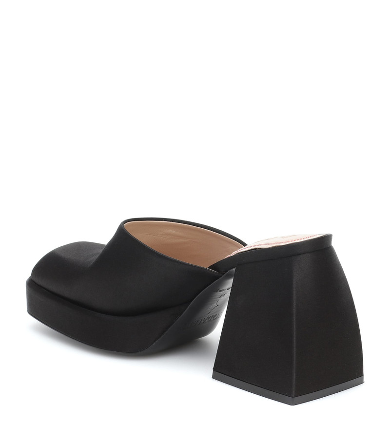 NODALETO Bulla Geller satin platform mules outlook