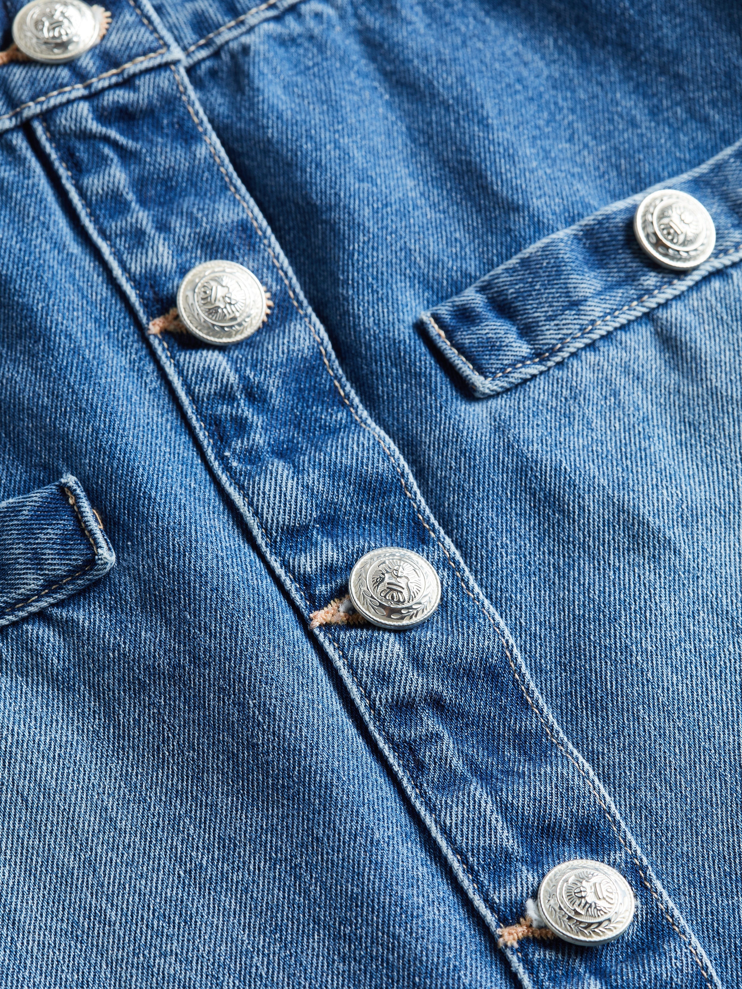 Kris Denim Mini Skirt - 6