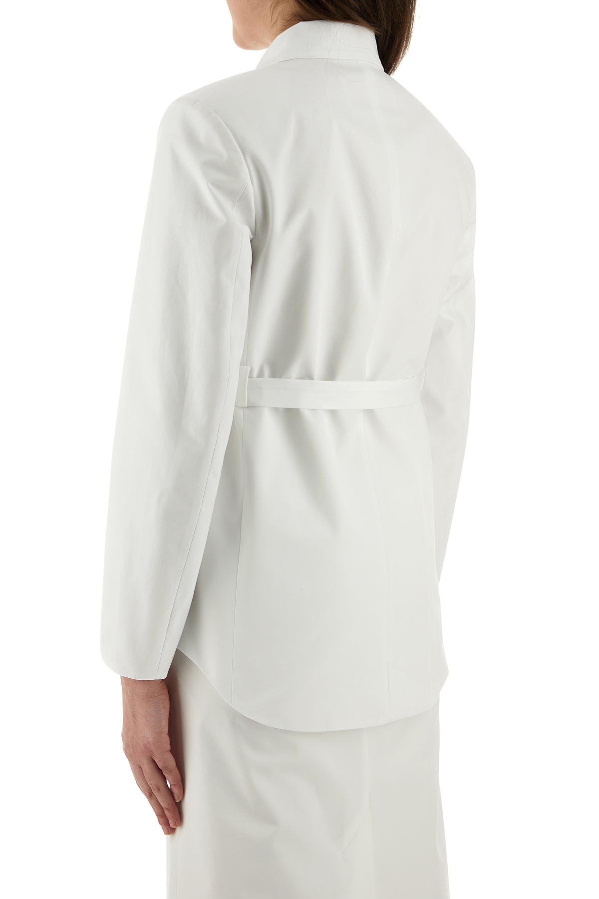 White poplin overcoat - 4