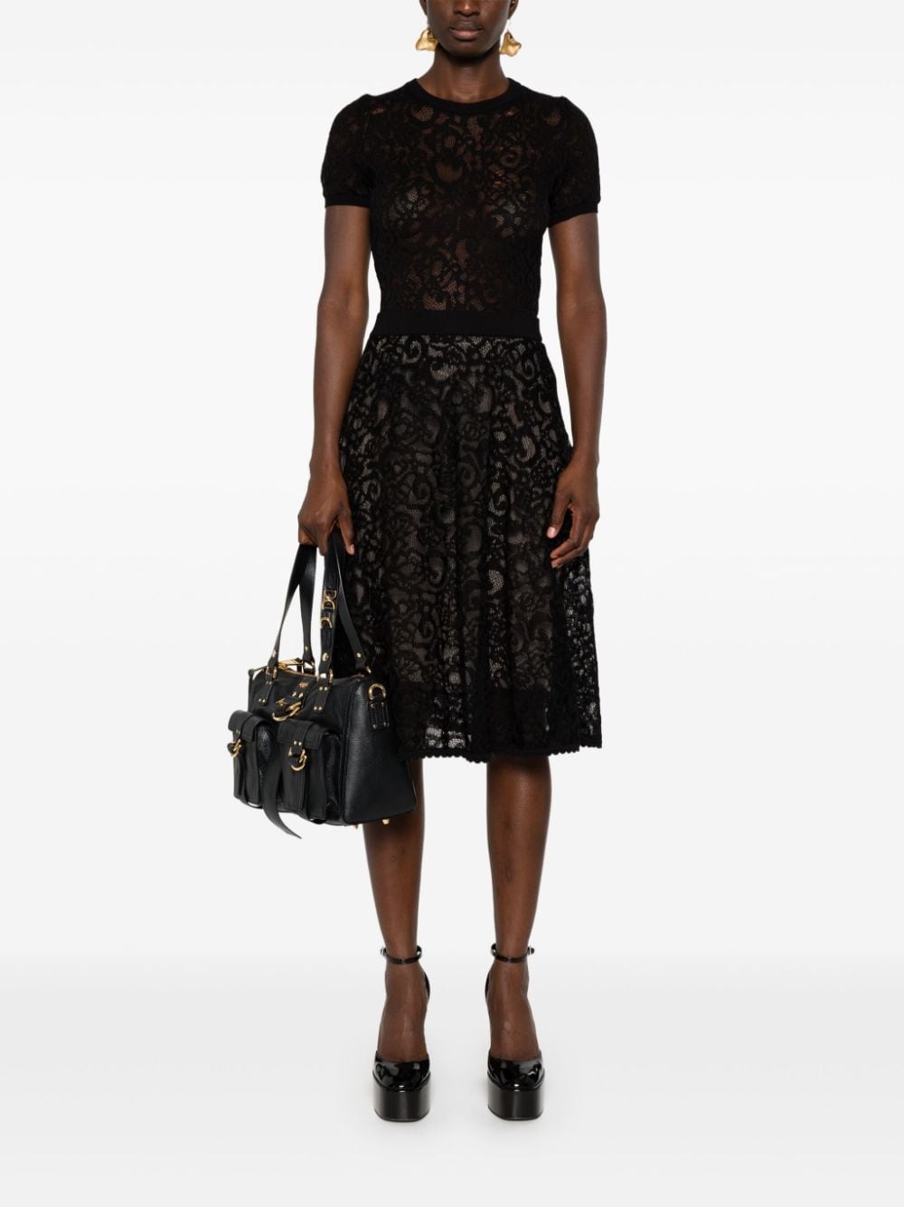 jacquard knitted top - 2