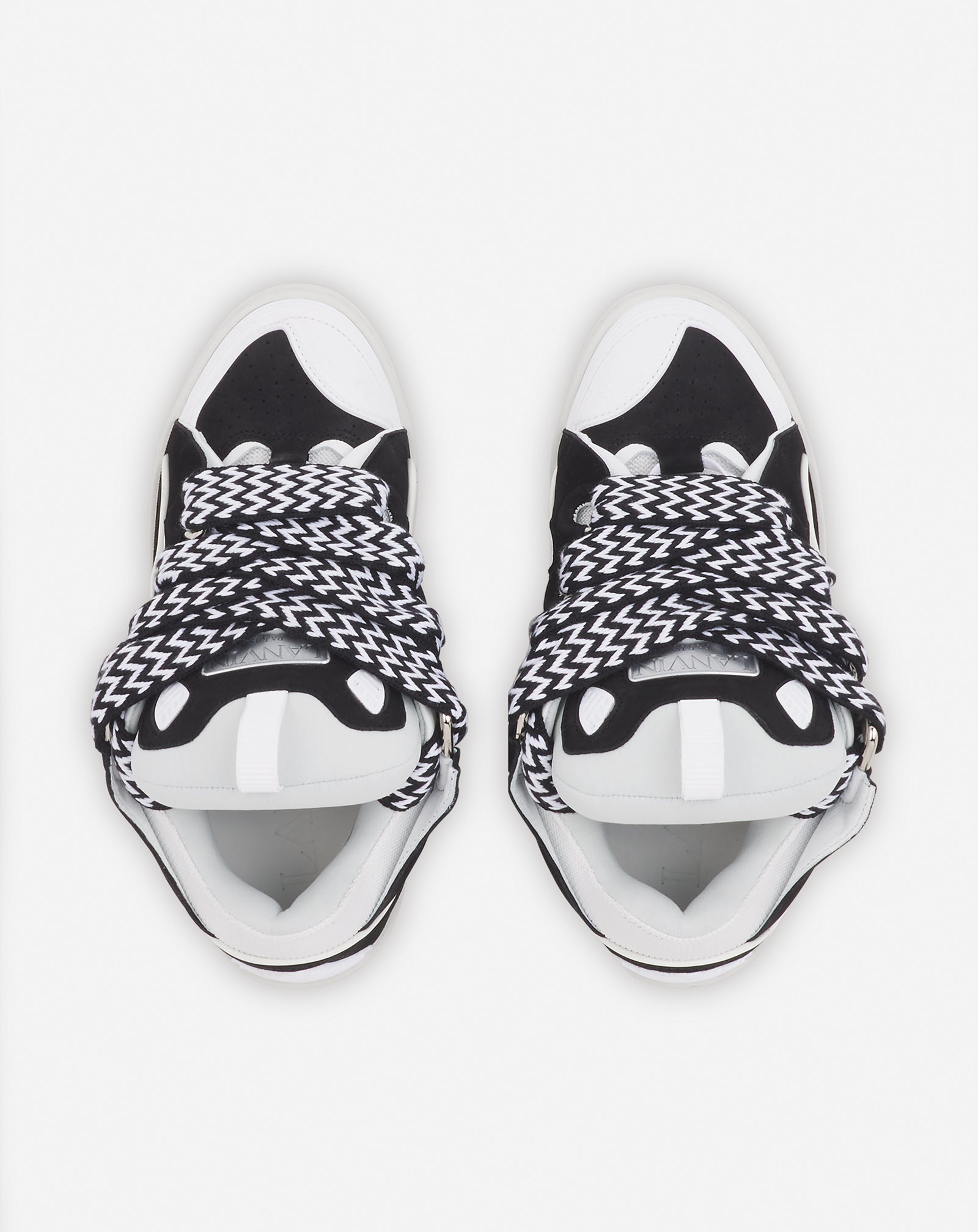 LEATHER CURB SNEAKERS - 3