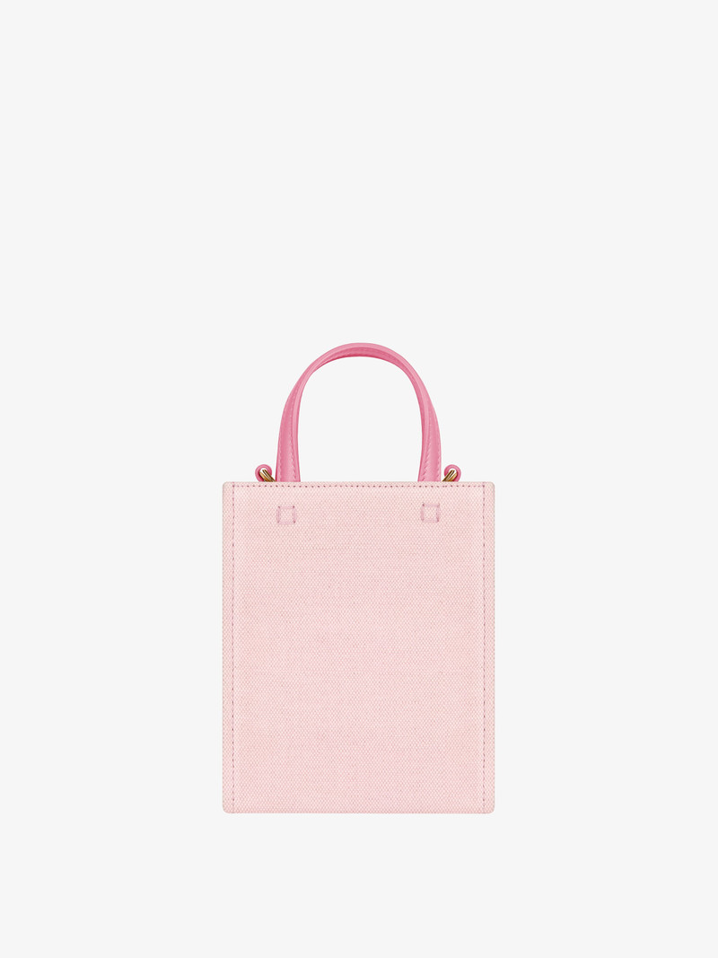 MINI G-TOTE SHOPPING BAG IN WASHED CANVAS 4