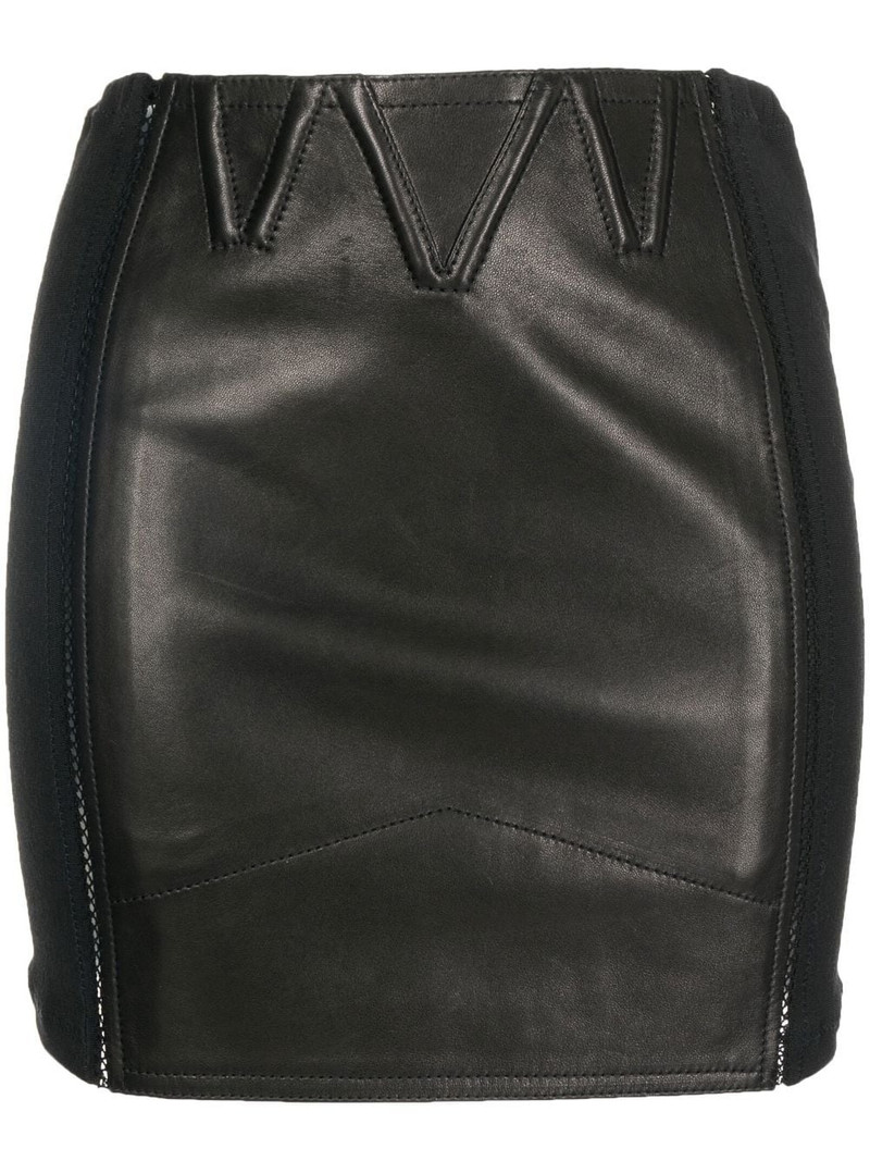 panelled mini skirt 1