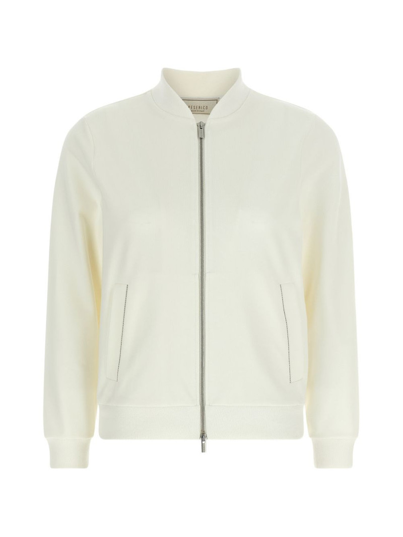 Punto Luce ribbed knit zip sweatshirt 1