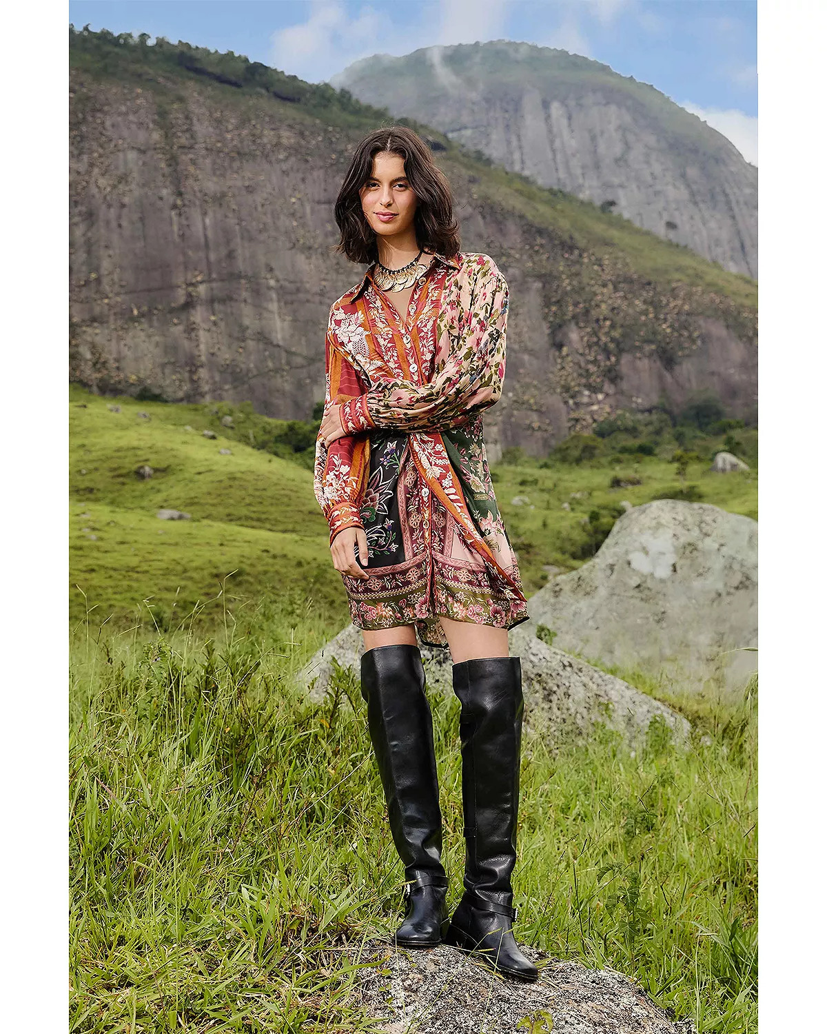 Winter Garden Mini Dress - 2