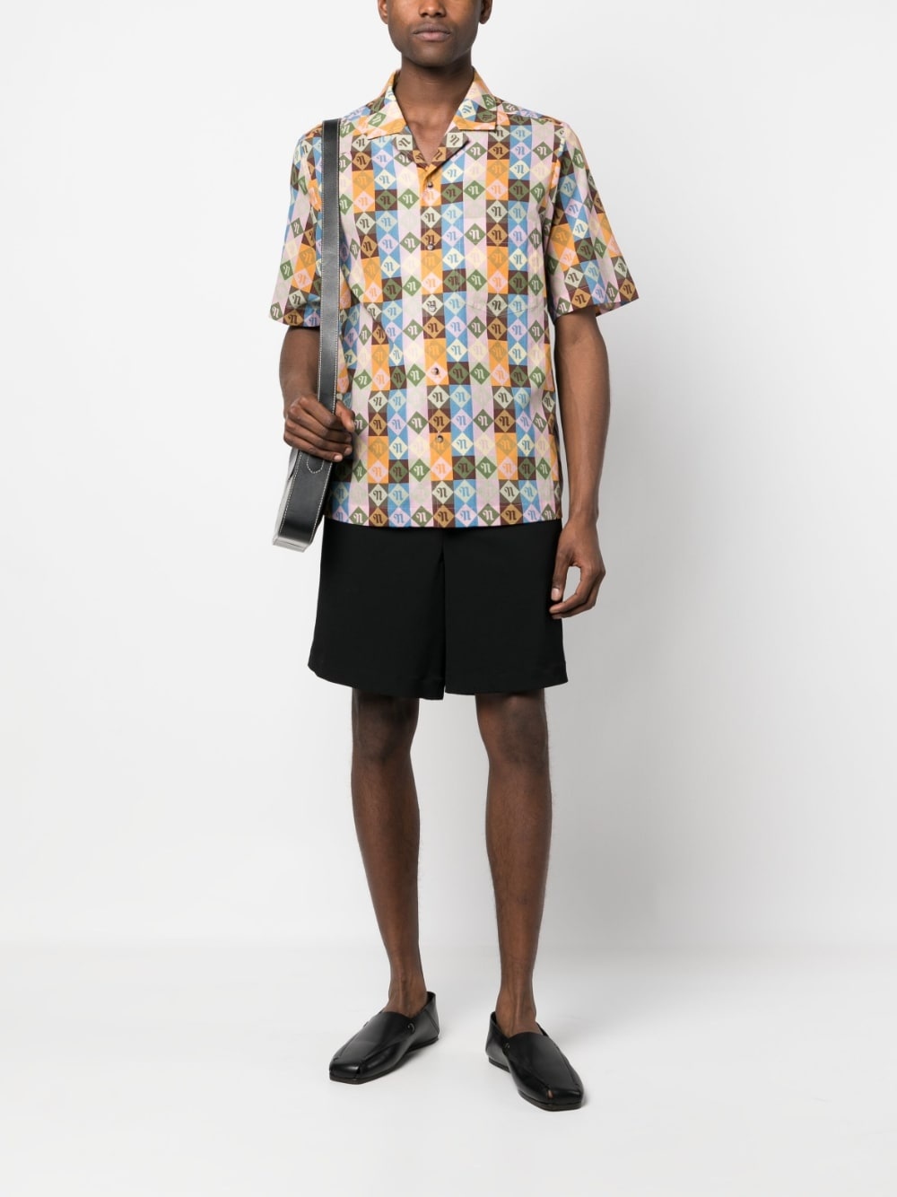 Bodil diamond check-print shirt - 2