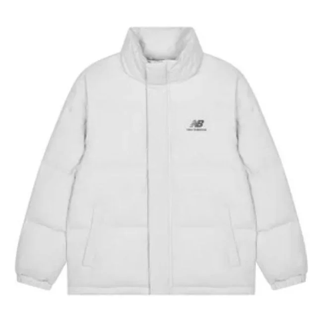 New Balance Essential Logo Puffer Jacket 'White' AMJ23345-GYM - 1