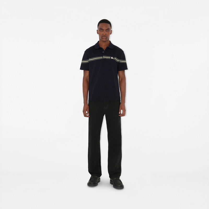 Burberry Striped Cotton Polo Shirt outlook