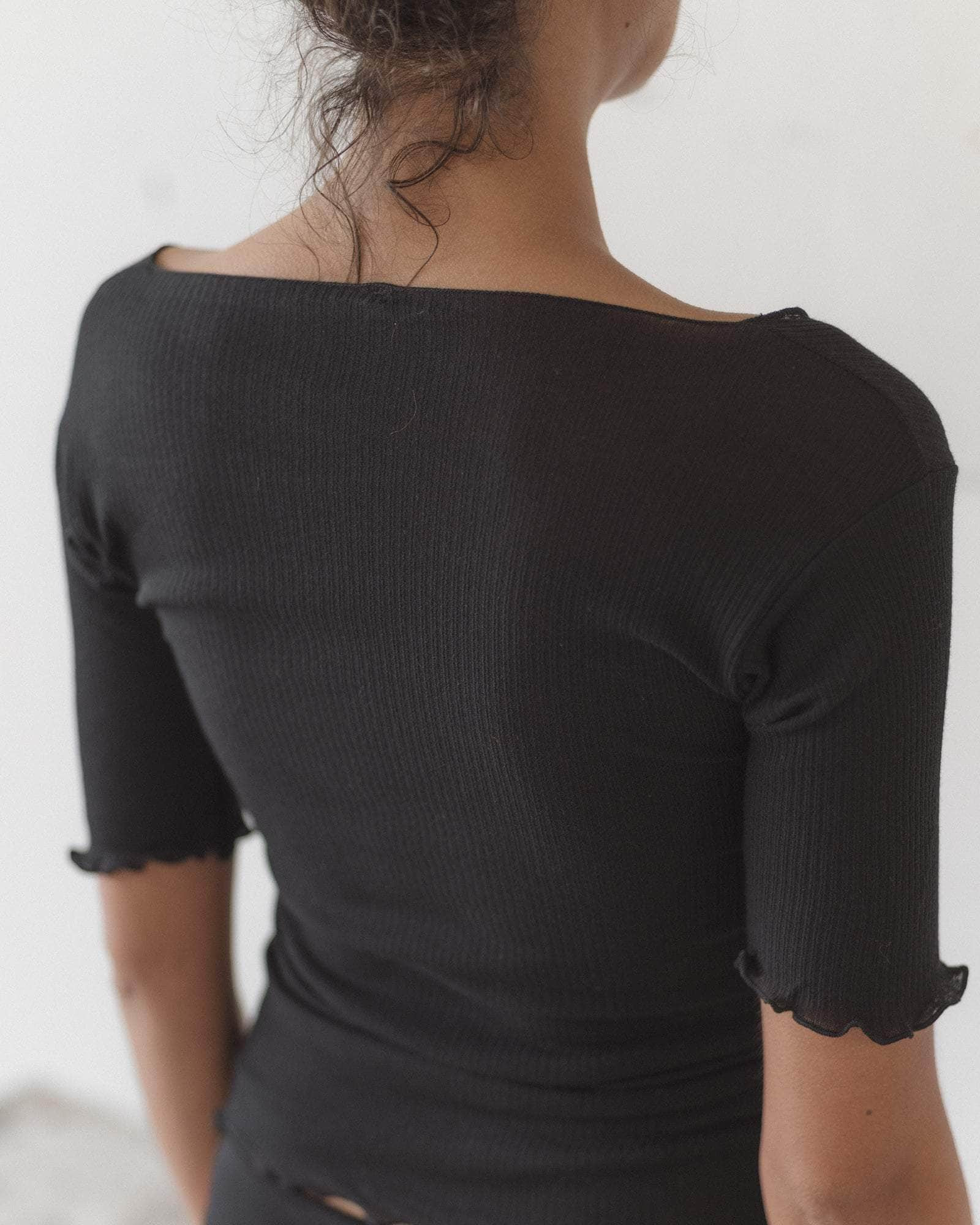 Pama 3/4 Tee Shirt - Fine Organic Cotton Rib - 4