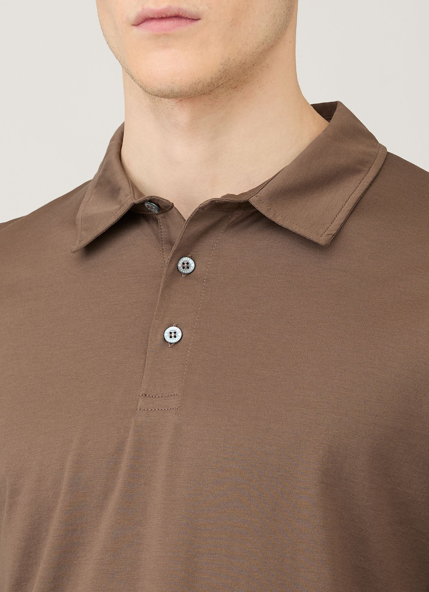 Long Sleeve Classic Jersey Polo Shirt - 6