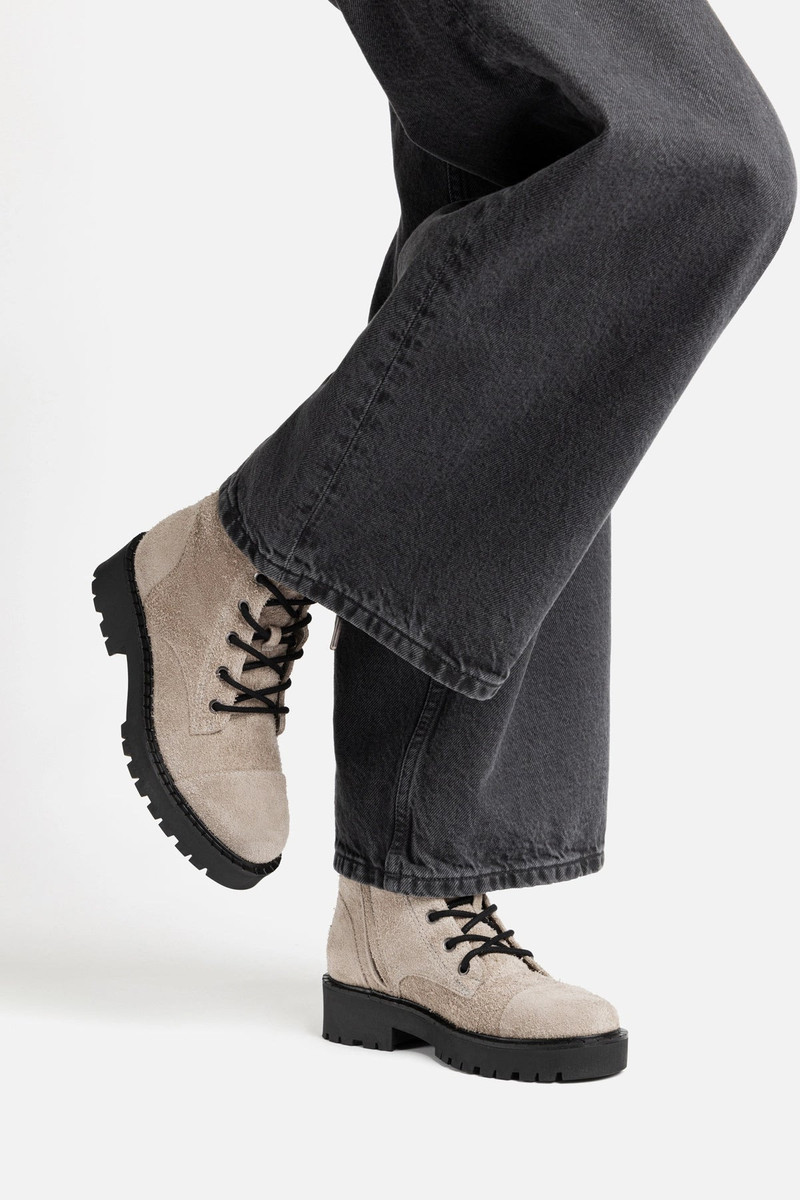 Larroudé Trinity Boot In Rhino Suede outlook