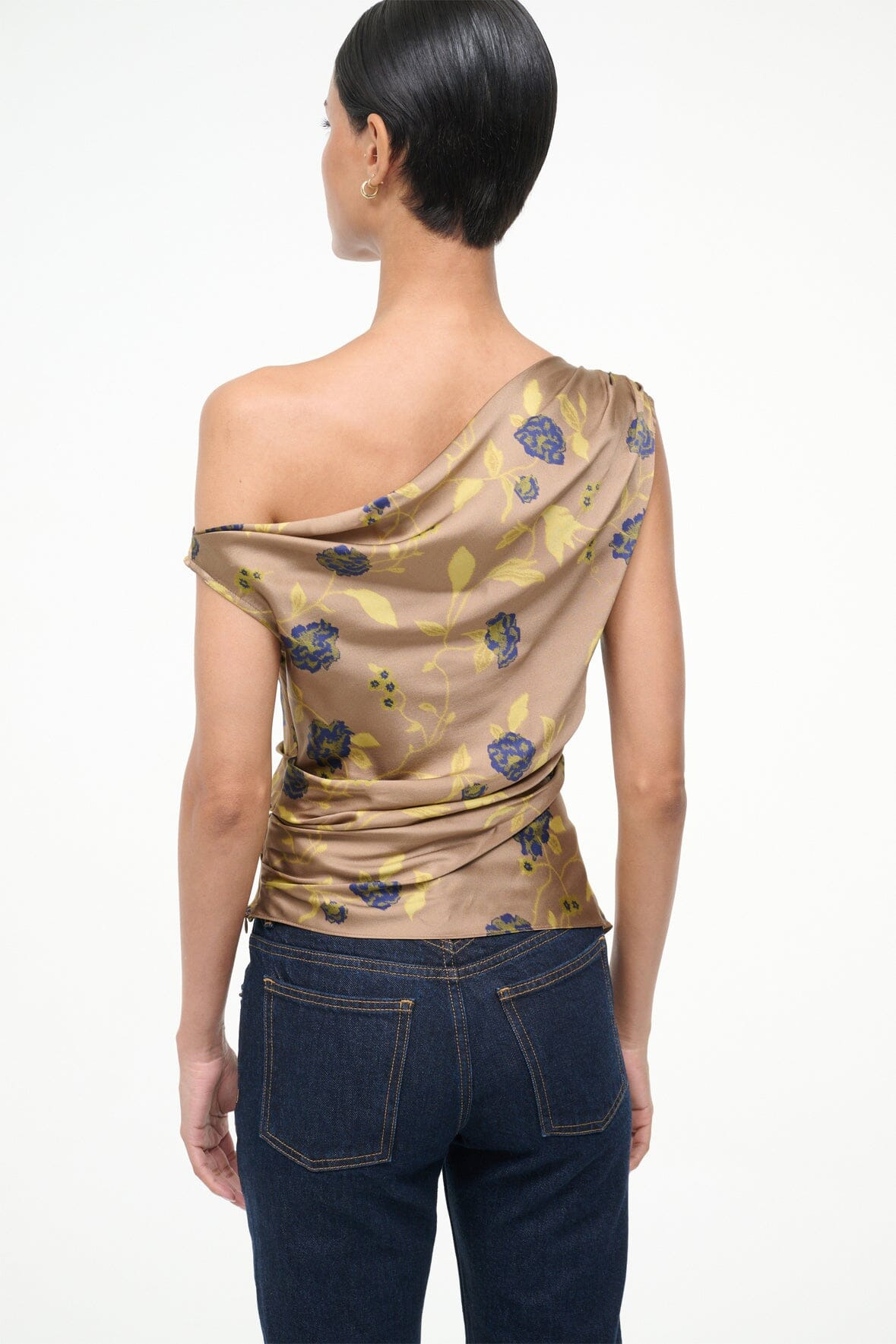 STAUD PHARE SILK TOP VINTAGE FLORAL - 5
