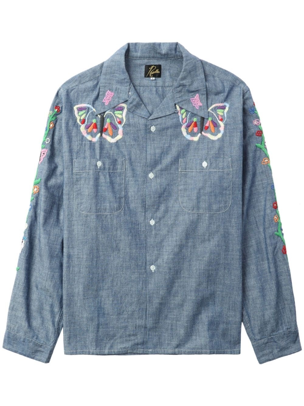 embroidered western shirt - 1