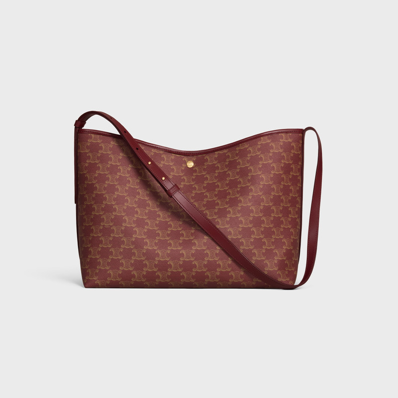 SOFT SHOPPER BAG IN TRIOMPHE CANVAS AND CALFSKIN 1