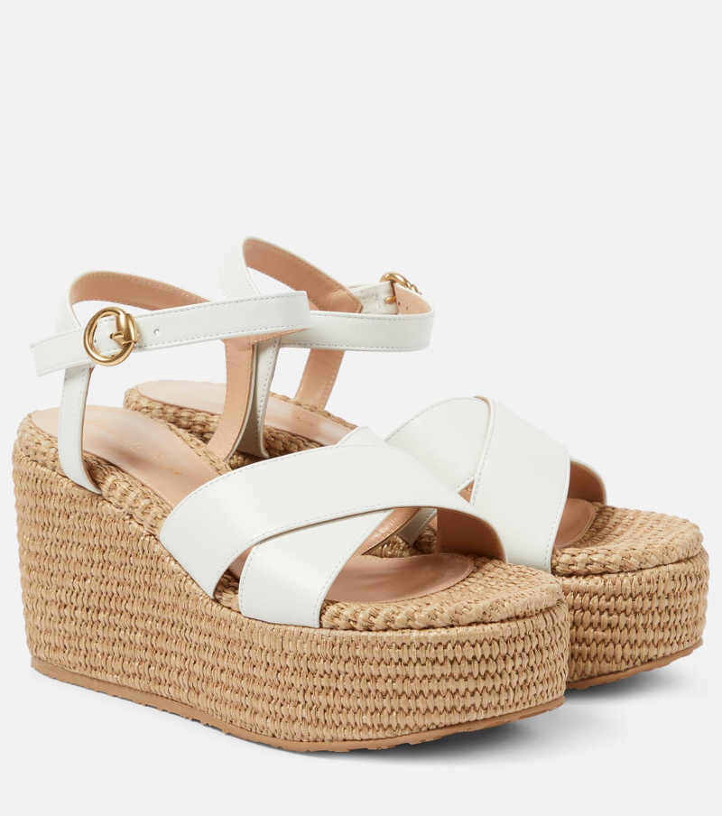 Suede wedge sandals - 1